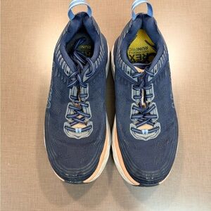 Hoka One One Navy and White Athletic Shoes